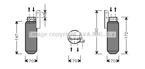 AVA QUALITY COOLING džiovintuvas, oro kondicionierius OLD164